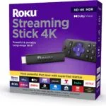 Roku Streaming Stick 4K|Dispositivo de transmisión 4K/HDR/Dolby Vision con control remoto de voz Roku y controles de TV