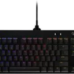 Logitech G Pro - Teclado para gamers, diseño ultra portátil sin teclas numéricas, cable micro USB desmontable, 16,8 millones de colores LIGHTSYNC y teclas retroiluminadas RGB