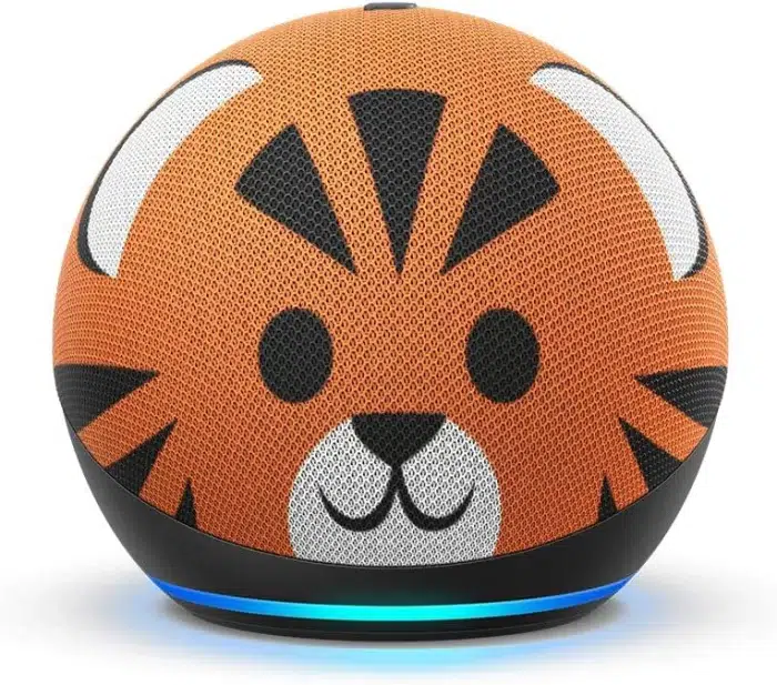 Echo Dot (4ta Generación) Infantil | Diseñado para niños, con controles parentales | Tigre