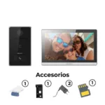 KIT V/PORTERO CON MONITOR 7" CON MICRO-SD